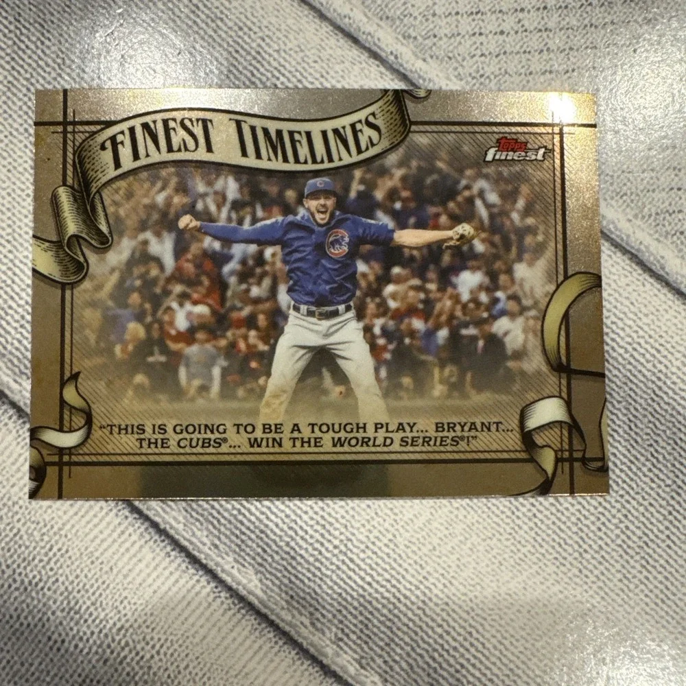 2026 Topps Finest Timelines Kris Bryant FT-30 Chicago Cubs Insert Baseball Card